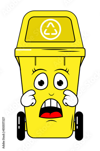 Garbage Bin Cartoon
