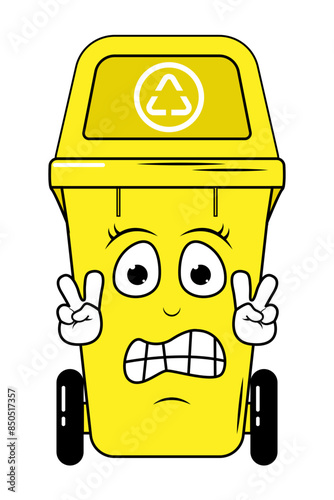 Garbage Bin Cartoon