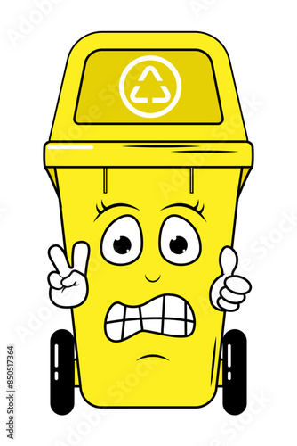 Garbage Bin Cartoon