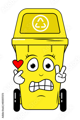 Garbage Bin Cartoon