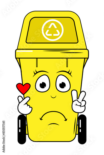 Garbage Bin Cartoon