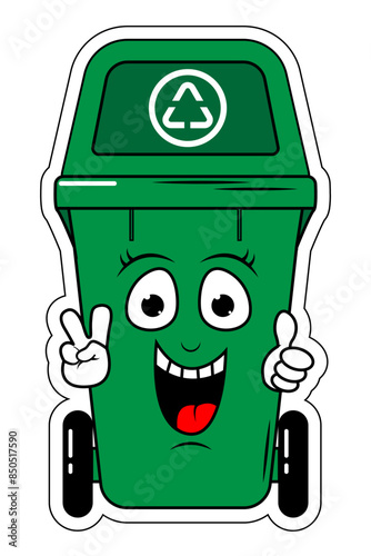 Garbage Bin Cartoon