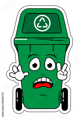 Garbage Bin Cartoon