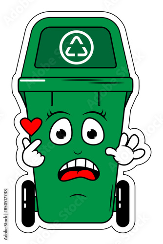Garbage Bin Cartoon