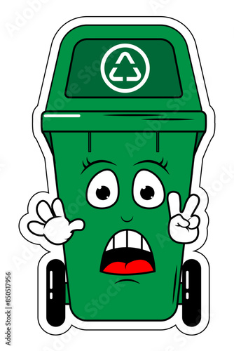 Garbage Bin Cartoon