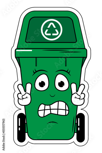 Garbage Bin Cartoon