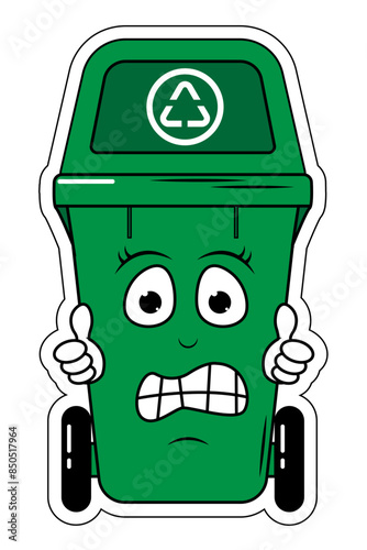 Garbage Bin Cartoon
