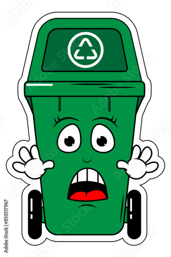 Garbage Bin Cartoon