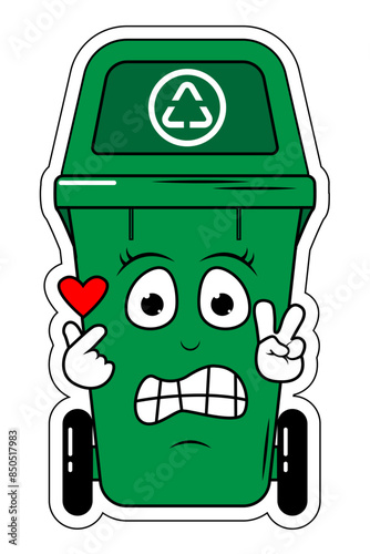 Garbage Bin Cartoon