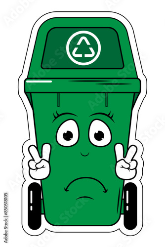 Garbage Bin Cartoon