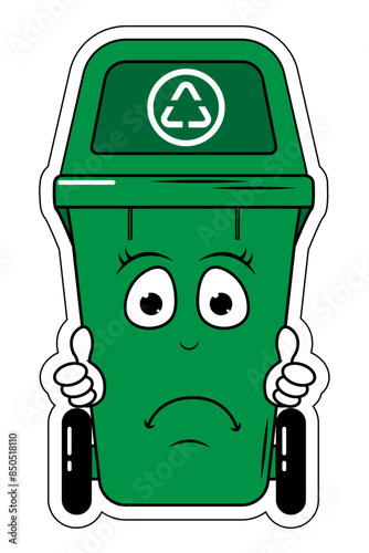 Garbage Bin Cartoon