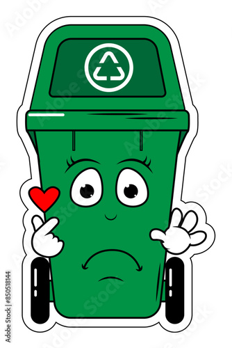 Garbage Bin Cartoon
