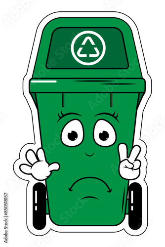 Garbage Bin Cartoon