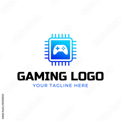 Wallpaper Mural Game console and video games stick logo design template Torontodigital.ca