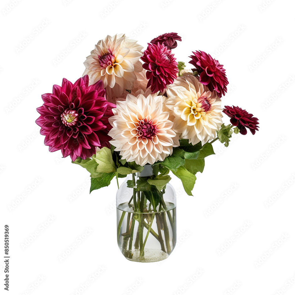 Dahlia flower bouquet arrangement bold color png Dahlia flower bouquet arrangement bold color png