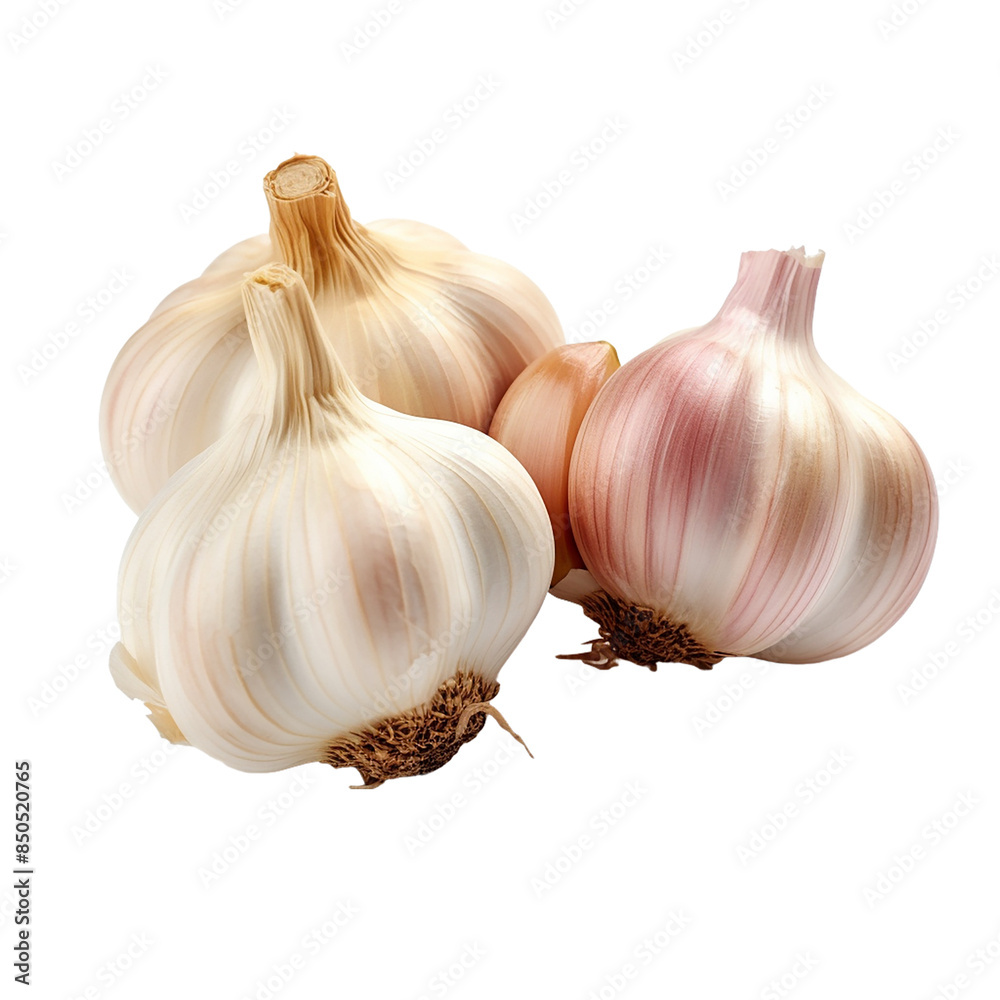 Garlic on transparent background Garlic on transparent background