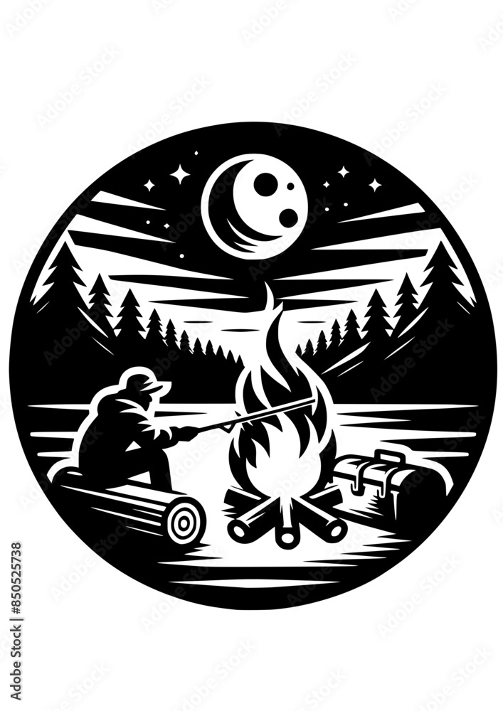 Camping Icon Set, Camping Silhouette, Camper SVG, Marshmallow SVG, Mountains SVG, Bonfire SVG, Camping Clipart, Camping Cut file for Cricut Camping Icon Set, Camping Silhouette, Camper SVG, Marshmallow SVG, Mountains SVG, Bonfire SVG, Camping Clipart, Camping Cut file for Cricut