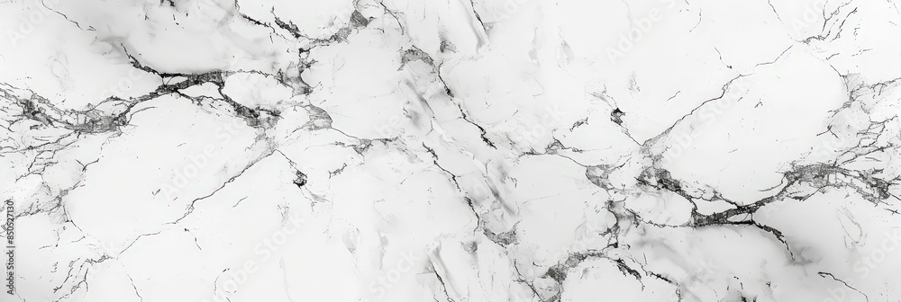 Obraz premium White Marble Texture with Gray Veins