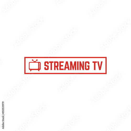 Creative media television vector logo design template