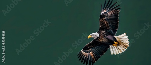 Eagles, with their sharp eyes and impressive feathers, represent prowess and adaptability in the wild photo