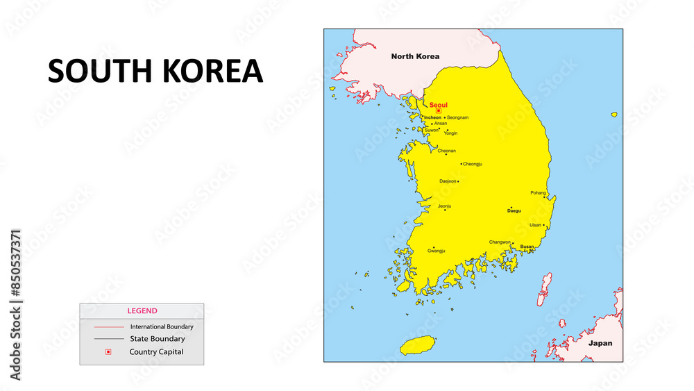 NORTH KOREA SOUTH KOREA MAP visual data 7