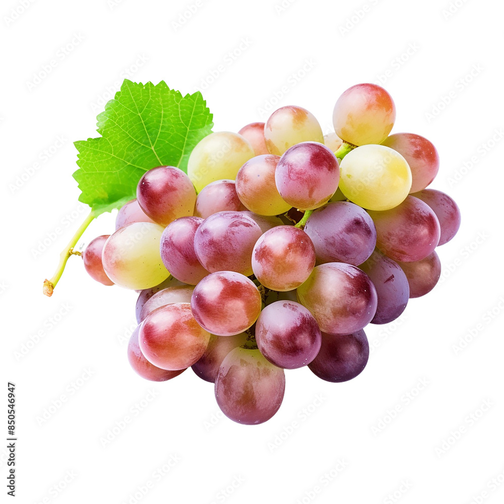 Fototapeta premium Grapes on transparent background