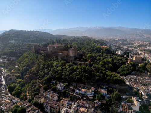 viajando por la ciudad de la alhambra de Granada, España	