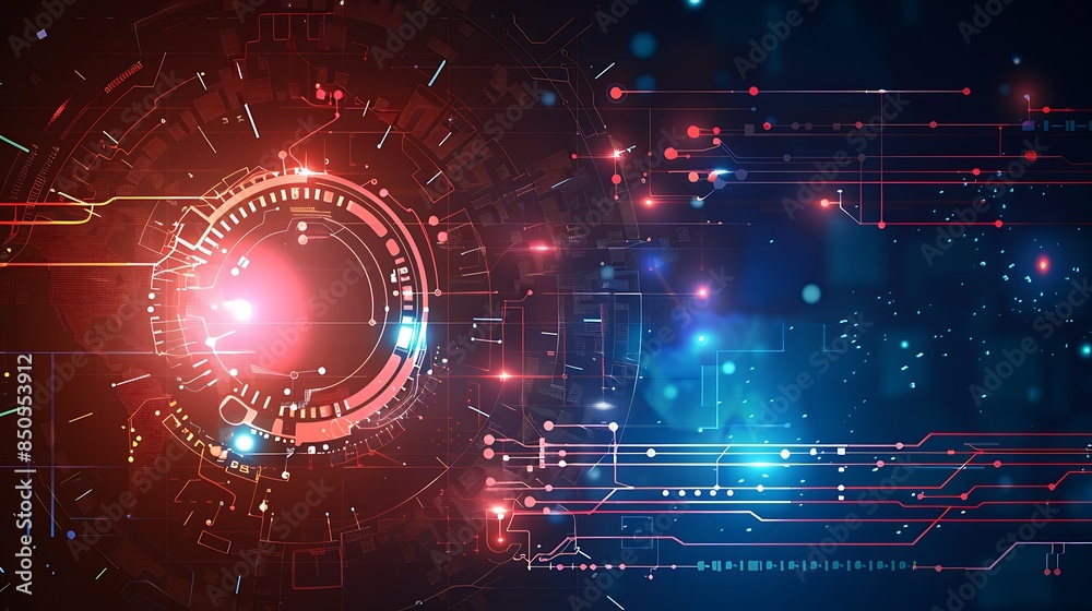 Obraz premium Abstract technology communication design innovation concept background