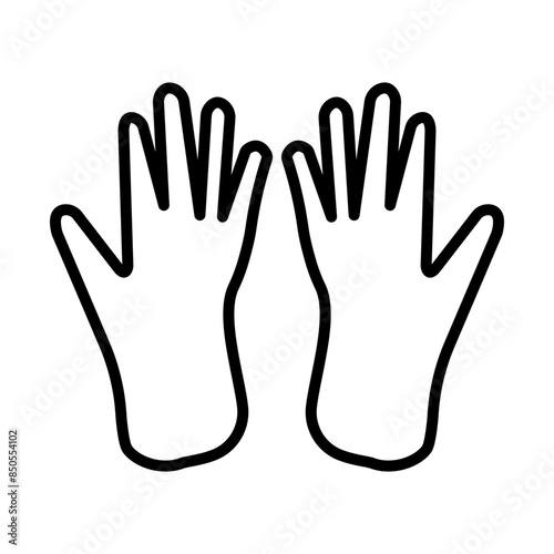Surgical Gloves line icon