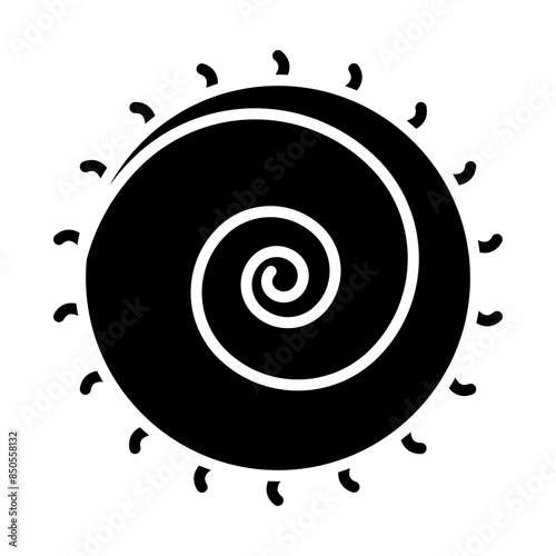 Hay bale glyph icon