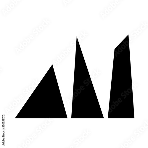 Mountains glyph icon