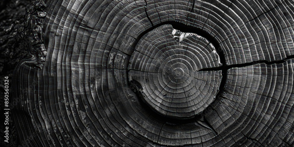 Black and White Tree Rings Black and White Tree Rings