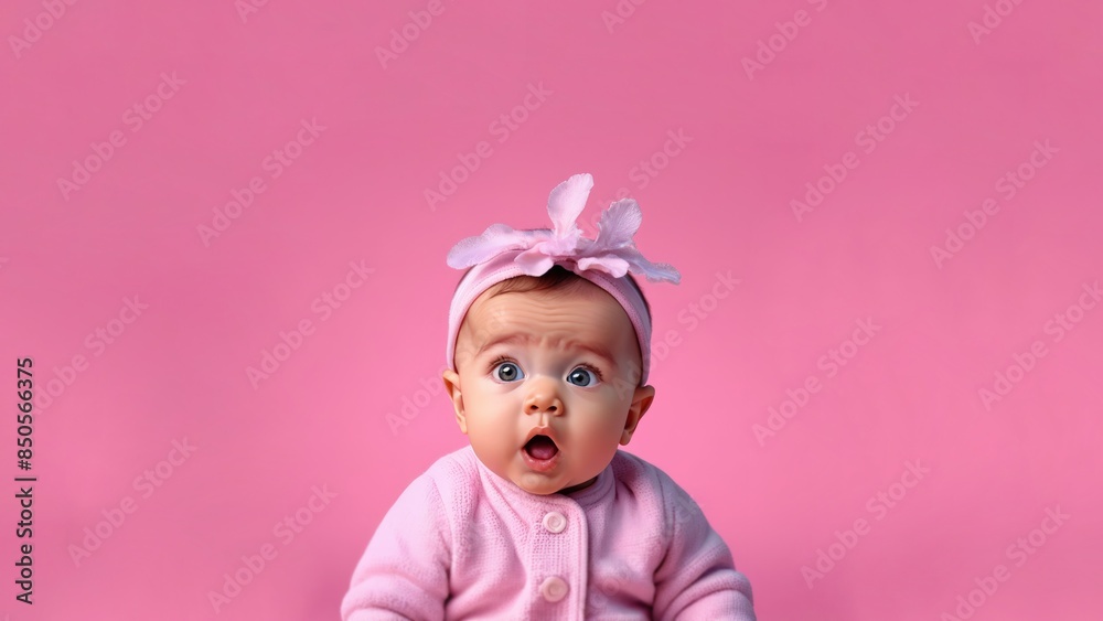 Very surprised cute baby Very surprised cute baby