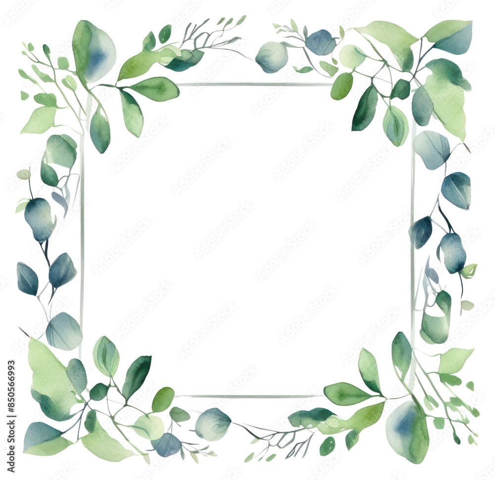 PNG Green leaf square border pattern backgrounds plant PNG Green leaf square border pattern backgrounds plant
