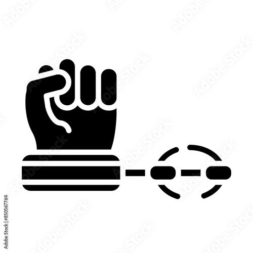Slavery glyph icon