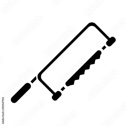 Handsaw glyph icon