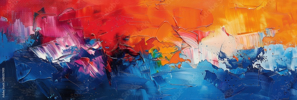 Obraz premium Abstract Painting with Vibrant Colors