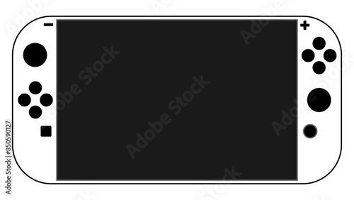 This a cool, black-white real looking console
