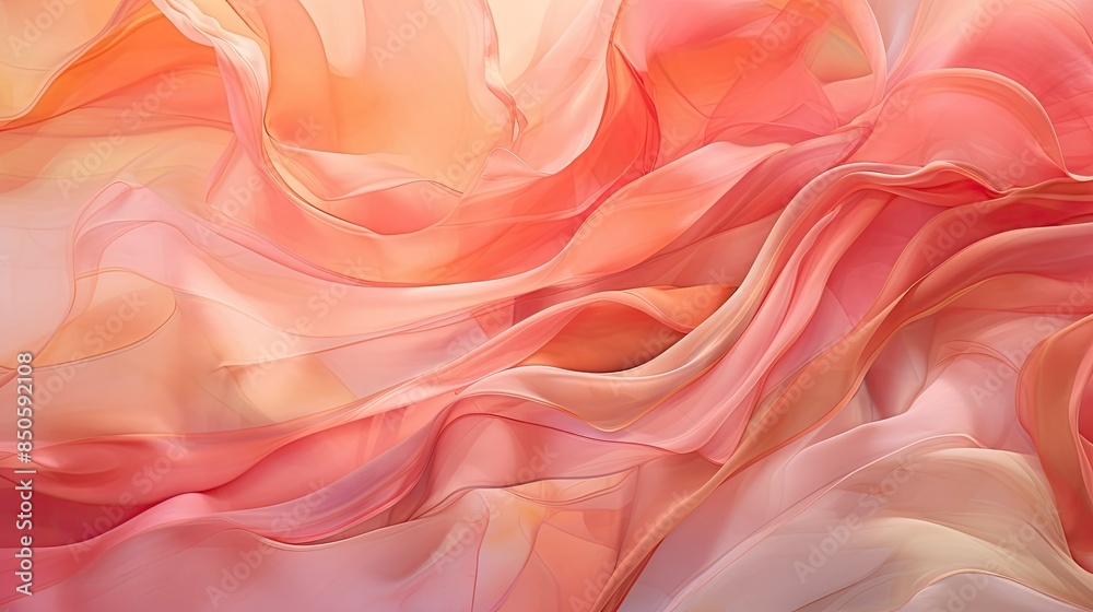 Abstract silk waves in delicate charm Abstract silk waves in delicate charm