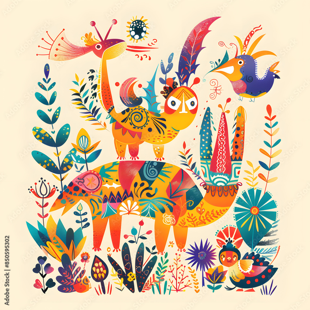 Obraz premium cartoon illustrator card or background