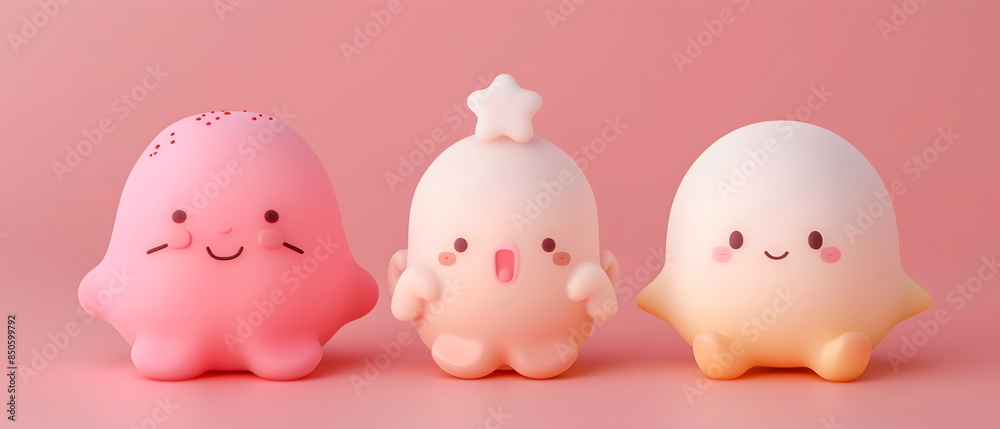 3D clay, Adorable clay pet dolls ,muted pastels, Blender 3d, Easter bunny with colorful eggs and cute , kawaii pets model, dolls decorations 3D clay, Adorable clay pet dolls ,muted pastels, Blender 3d, Easter bunny with colorful eggs and cute , kawaii pets model, dolls decorations
