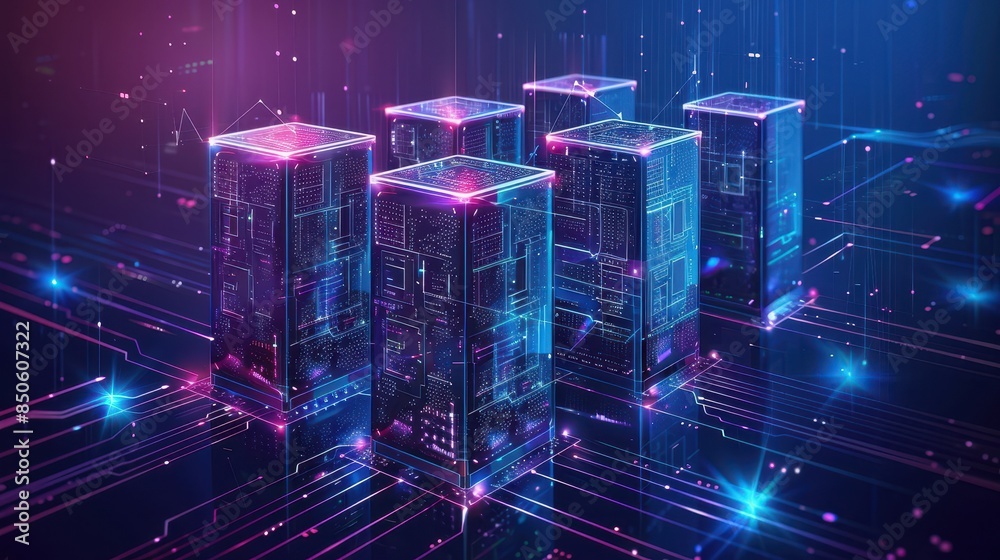 Fototapeta premium Container Orchestration Platforms, container orchestration platforms within a data center