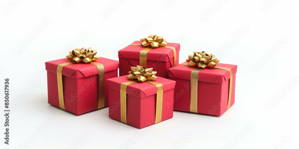 Fototapeta premium christmas gift boxes, ornament