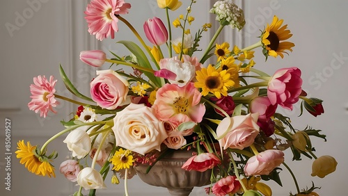 Detail of natural flowers for decoration still life