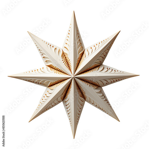 Christmas star decoration png
