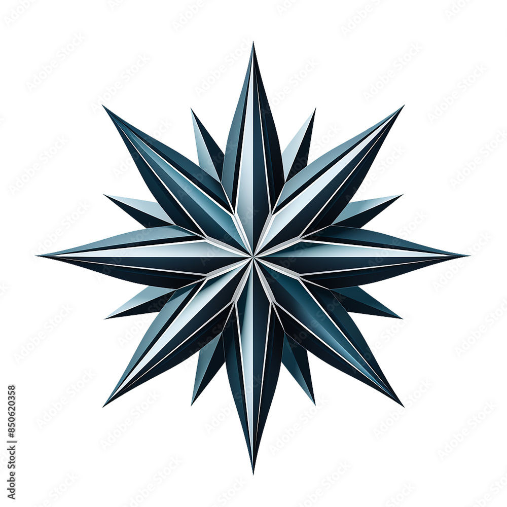 Fototapeta premium Slack and white star png