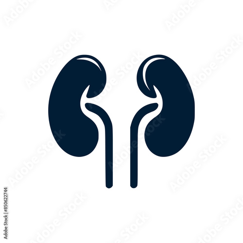 kidney healthcare medical logo vector illustration template design