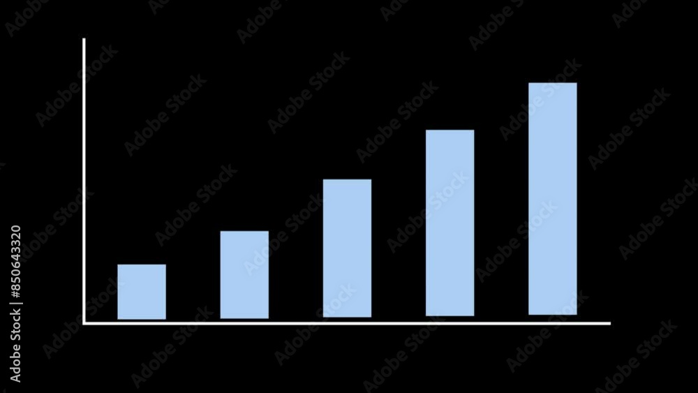 business graph growth concept animation. business graph growth concept animation.