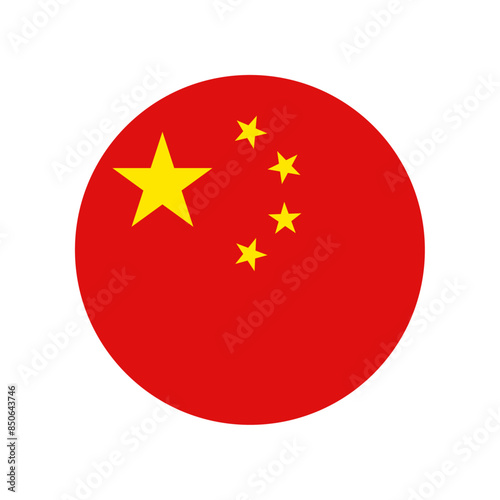Round China flag icon