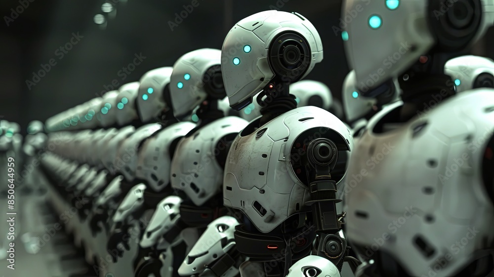 robots in the line robots in the line